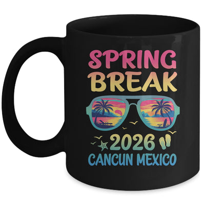 Spring Break Cancun 2026 Vacation Trip Sunglasses Mug | teecentury