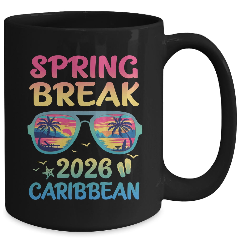 Spring Break Caribbean 2026 Vacation Trip Sunglasses Mug | teecentury
