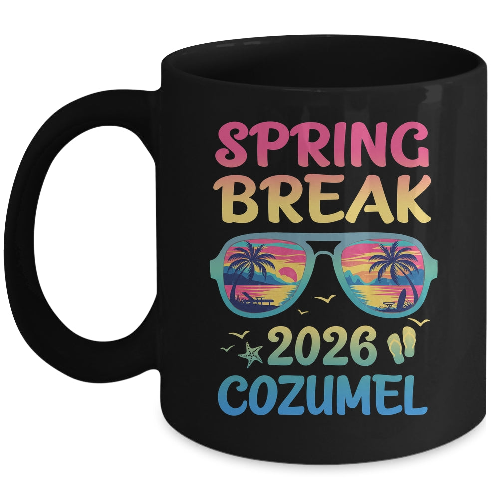 Spring Break Cozumel 2026 Vacation Trip Sunglasses Mug | teecentury