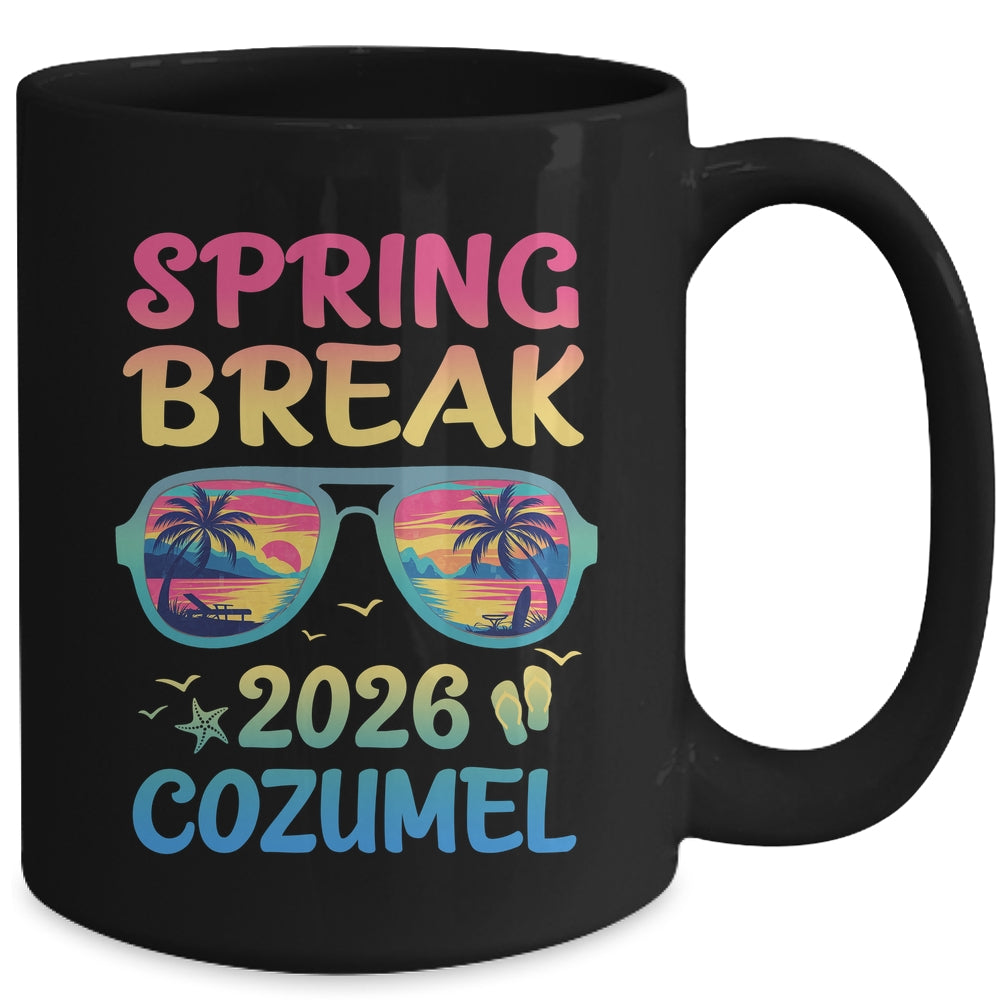 Spring Break Cozumel 2026 Vacation Trip Sunglasses Mug | teecentury