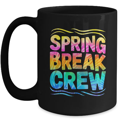 Spring Break Crew Retro Groovy 2025 Kids Boys Girls Mug | teecentury
