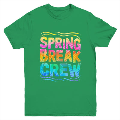 Spring Break Crew Retro Groovy 2025 Kids Boys Girls Youth Shirt | teecentury