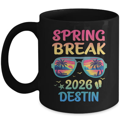 Spring Break Destin 2026 Vacation Trip Sunglasses Mug | teecentury