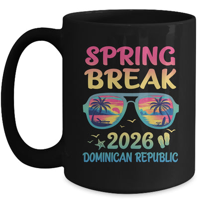 Spring Break Dominican Republic 2026 Vacation Trip Sunglasses Mug | teecentury