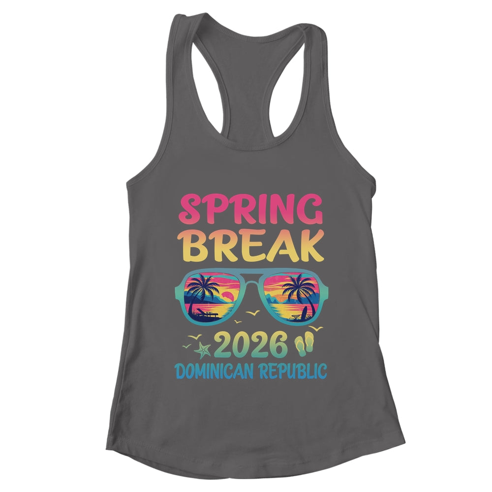 Spring Break Dominican Republic 2026 Vacation Trip Sunglasses Shirt & Tank Top | teecentury