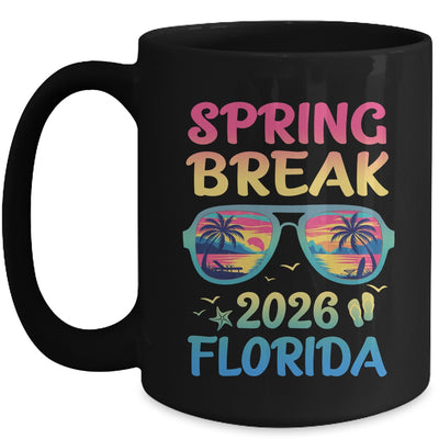 Spring Break Florida 2026 Vacation Trip Sunglasses Mug | teecentury