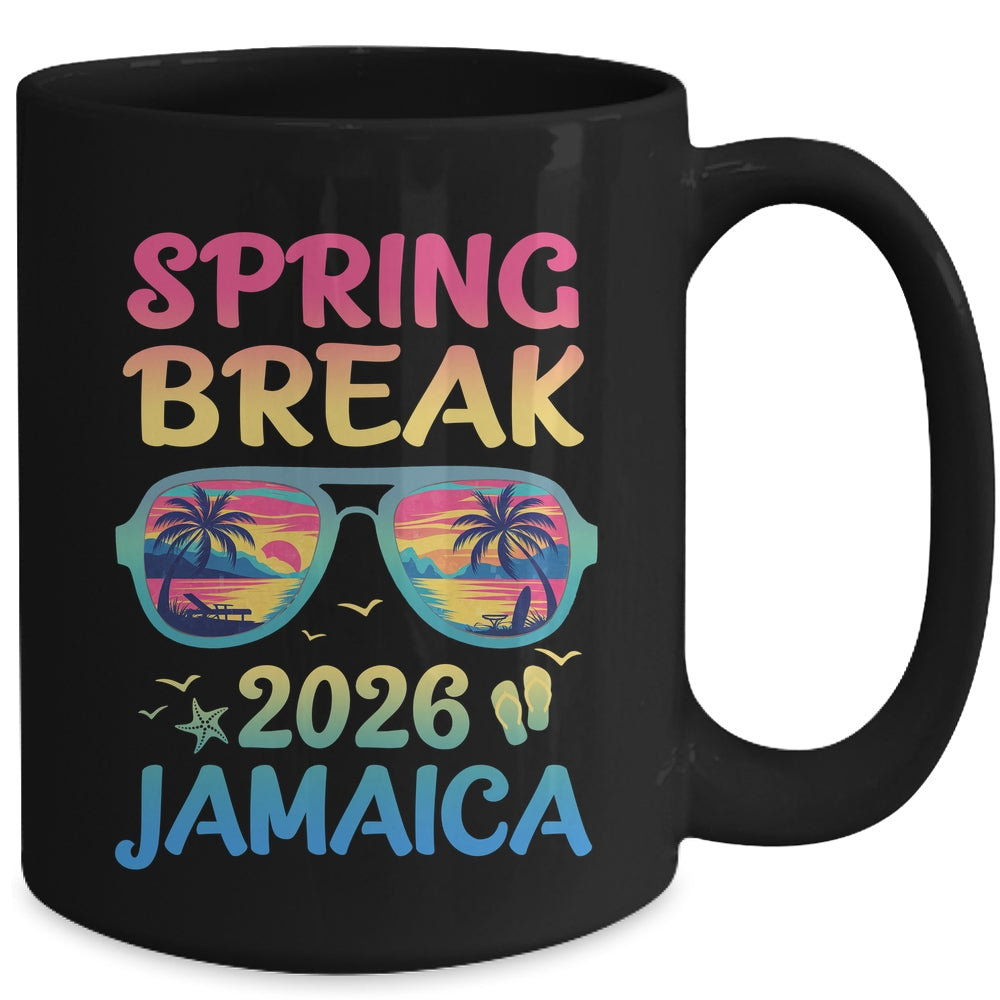 Spring Break Jamaica 2026 Vacation Trip Sunglasses Mug | teecentury
