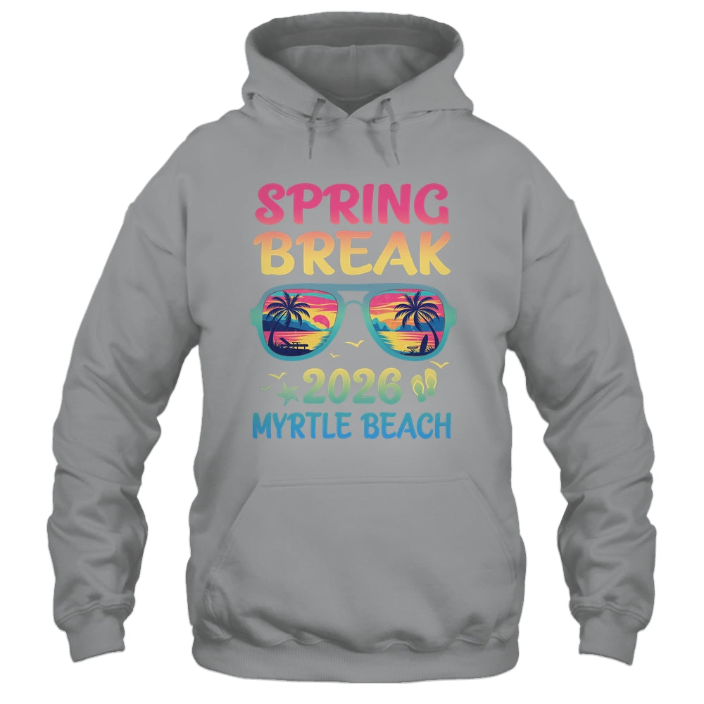 Spring Break Myrtle Beach 2026 Vacation Trip Sunglasses Shirt & Tank Top | teecentury