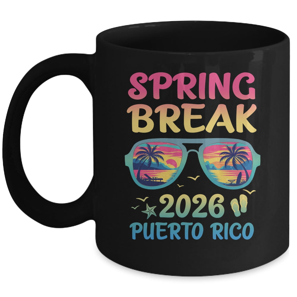Spring Break Puerto Rico 2026 Vacation Trip Sunglasses Mug | teecentury