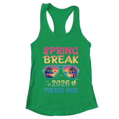 Spring Break Puerto Rico 2026 Vacation Trip Sunglasses Shirt & Tank Top | teecentury