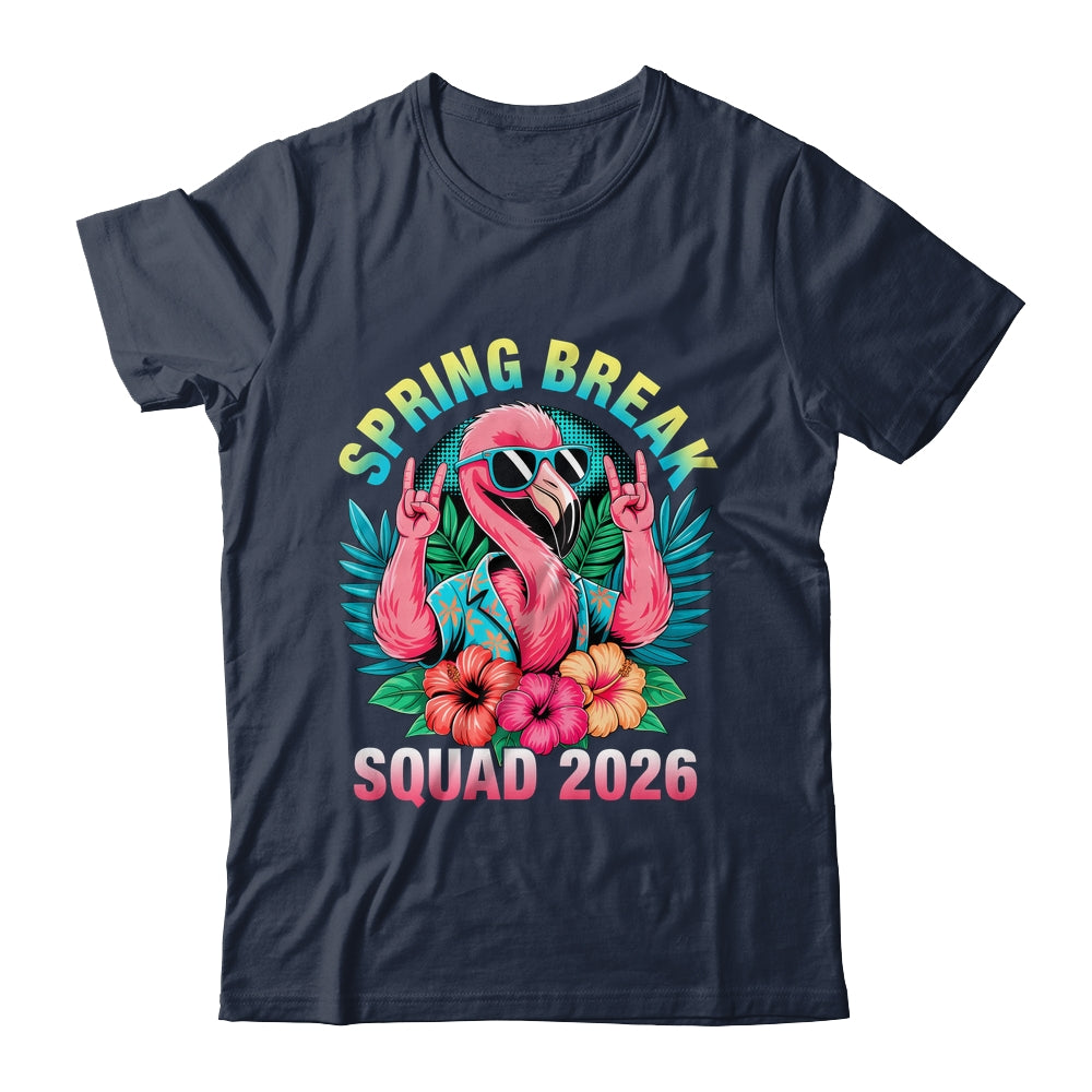 Spring Break Squad 2026 Flamingo Funny Matching Trip Shirt & Tank Top | teecentury