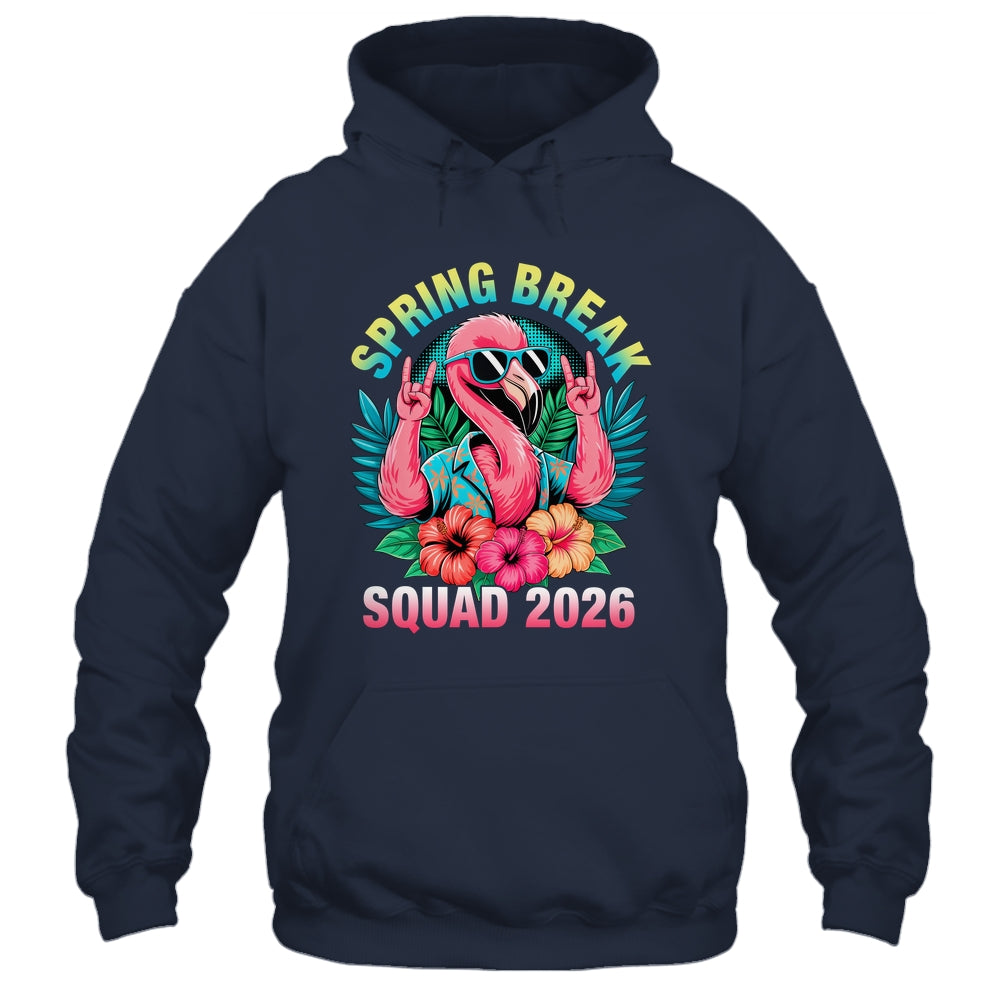 Spring Break Squad 2026 Flamingo Funny Matching Trip Shirt & Tank Top | teecentury