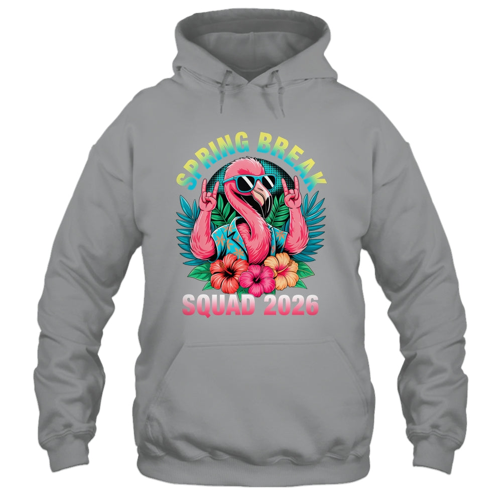 Spring Break Squad 2026 Flamingo Funny Matching Trip Shirt & Tank Top | teecentury