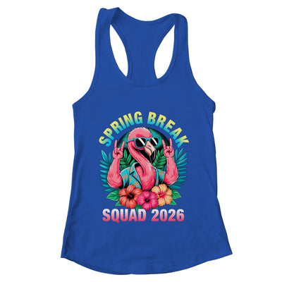 Spring Break Squad 2026 Flamingo Funny Matching Trip Shirt & Tank Top | teecentury