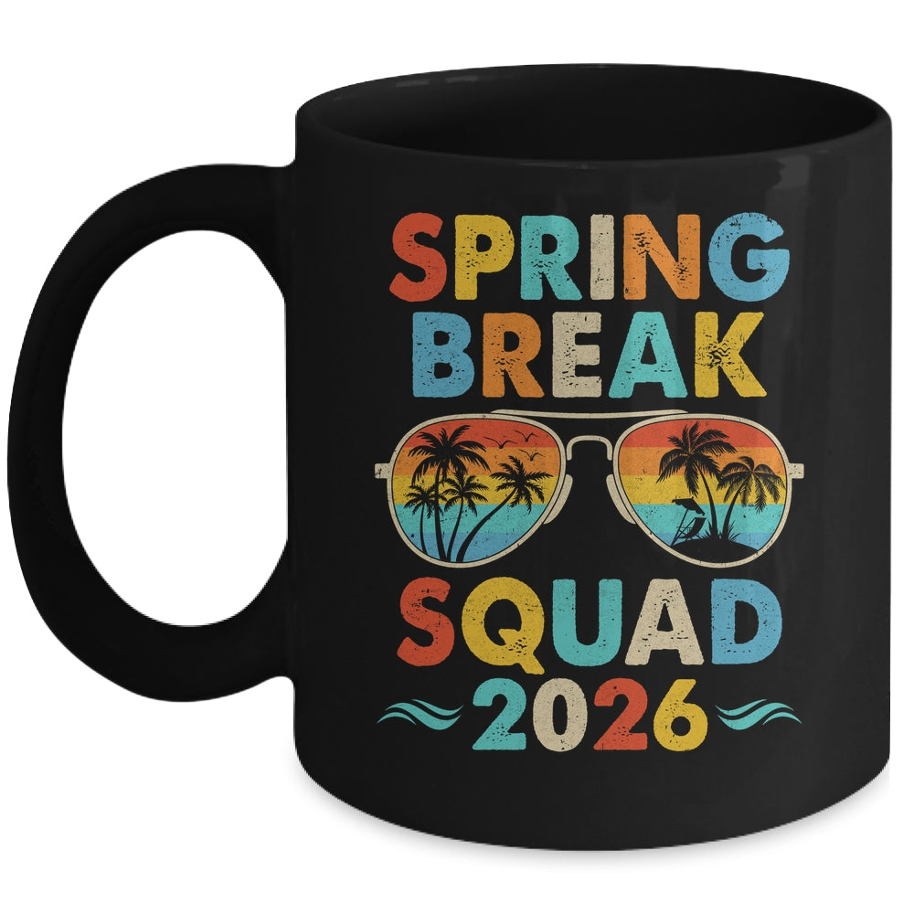 Spring Break Squad 2026 Funny Vintage Family Vacation Group Mug | teecentury