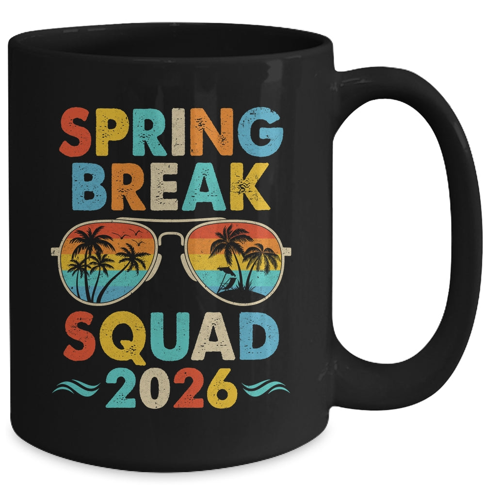 Spring Break Squad 2026 Funny Vintage Family Vacation Group Mug | teecentury