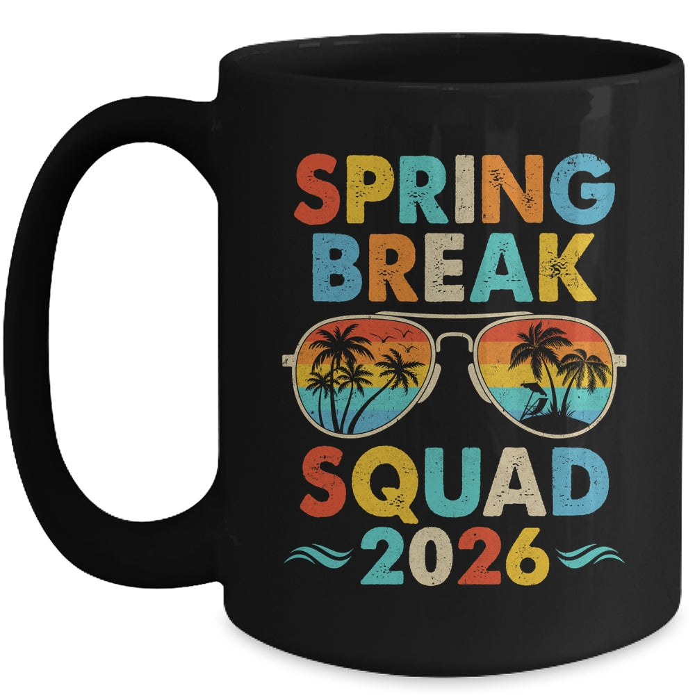 Spring Break Squad 2026 Funny Vintage Family Vacation Group Mug | teecentury