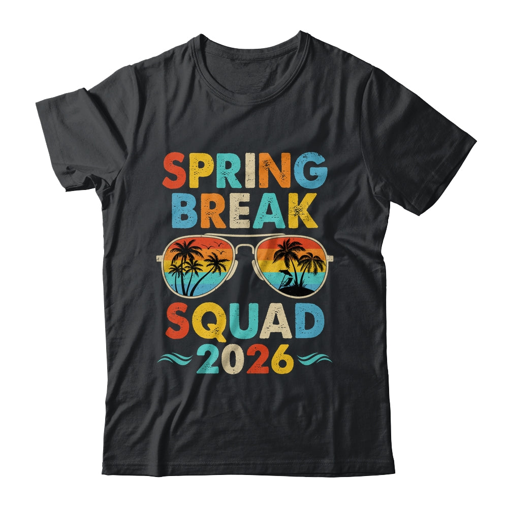 Spring Break Squad 2026 Funny Vintage Family Vacation Group Shirt & Tank Top | teecentury