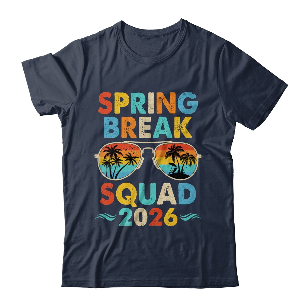 Spring Break Squad 2026 Funny Vintage Family Vacation Group Shirt & Tank Top | teecentury