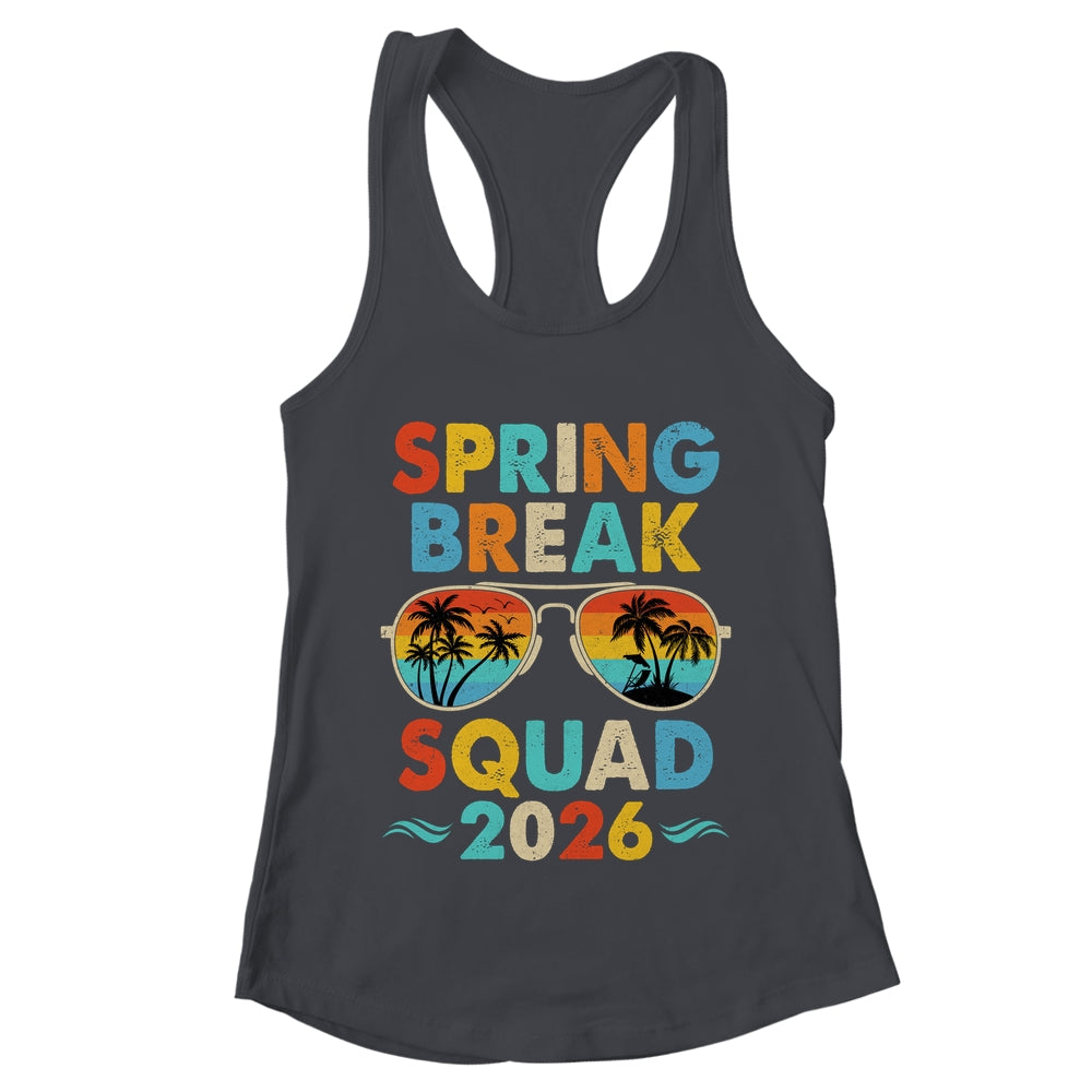 Spring Break Squad 2026 Funny Vintage Family Vacation Group Shirt & Tank Top | teecentury