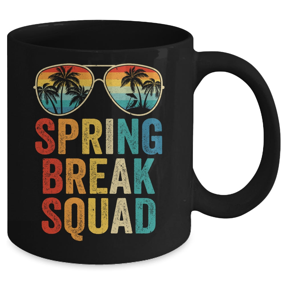 Spring Break Squad Vintage 2025 Vacation Cool Sunglasses Mug | teecentury