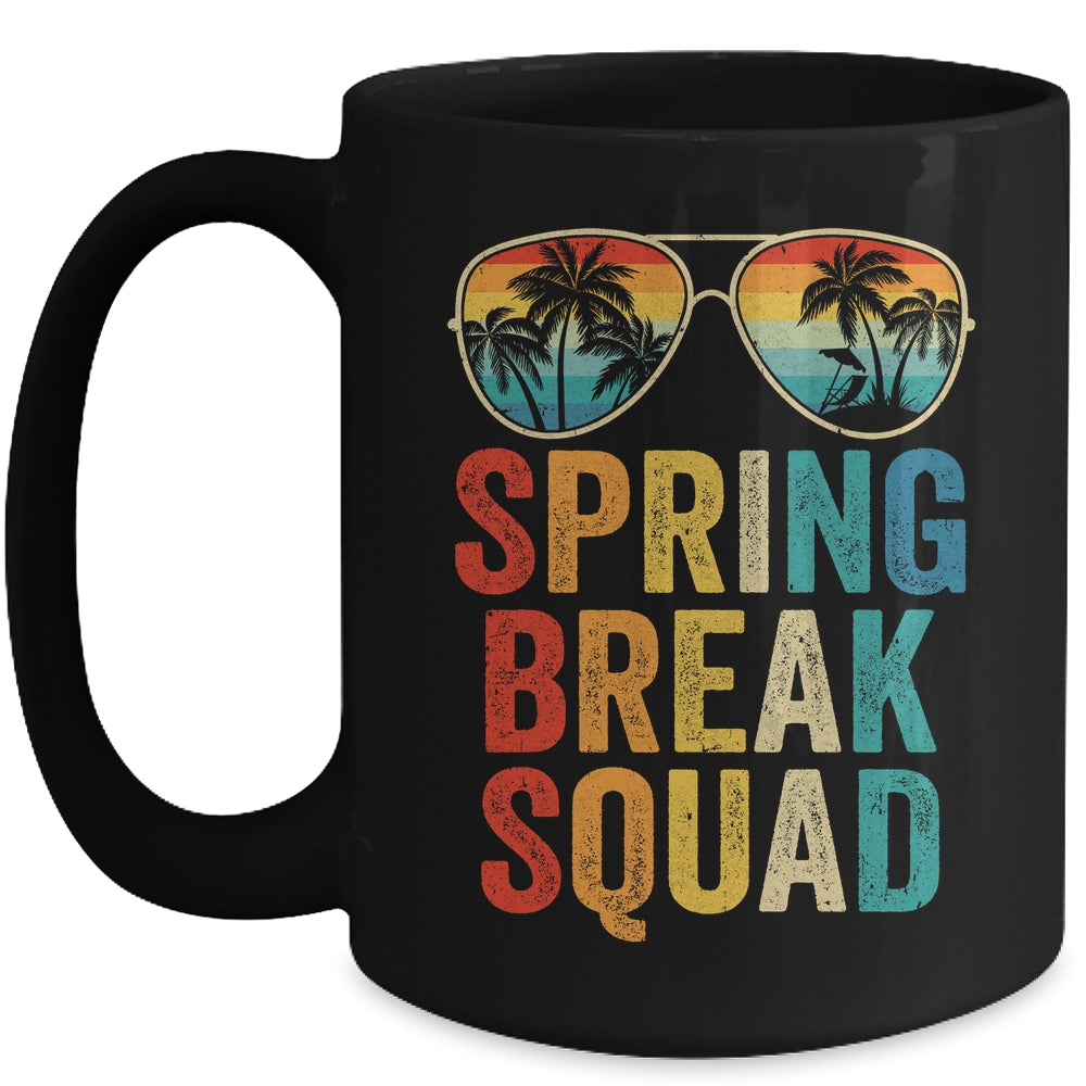 Spring Break Squad Vintage 2025 Vacation Cool Sunglasses Mug | teecentury