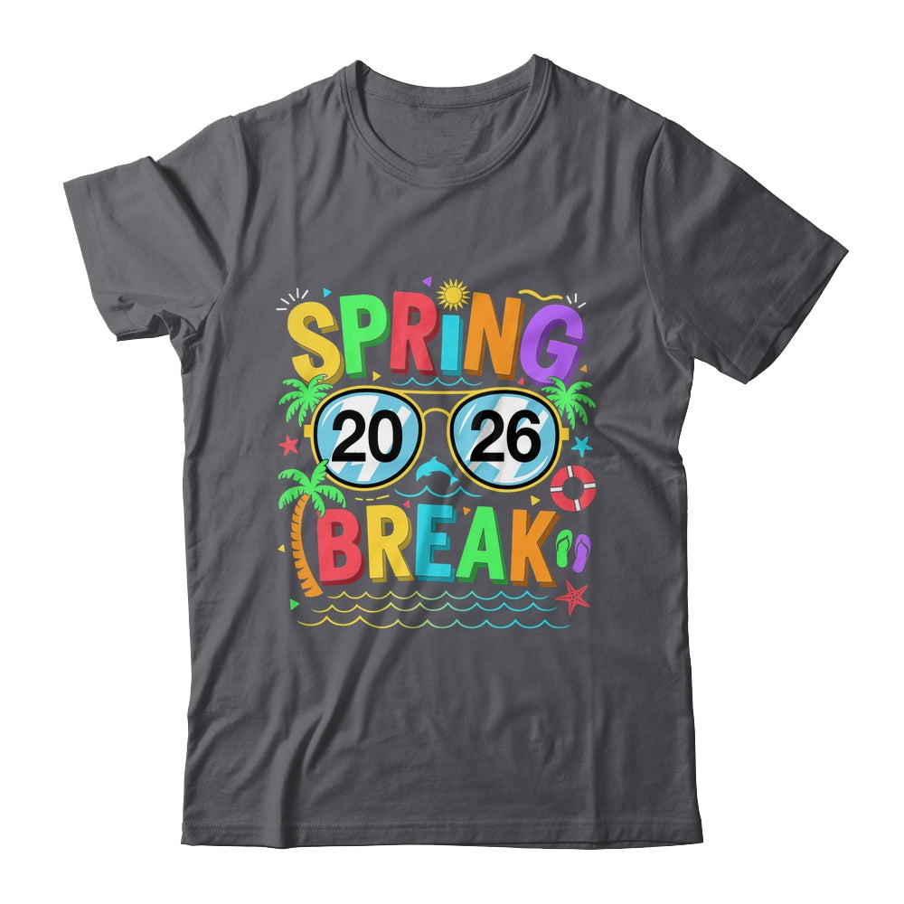 Spring Break Squad Vintage 2026 Florida Cool Sunglasses Shirt & Tank Top | teecentury
