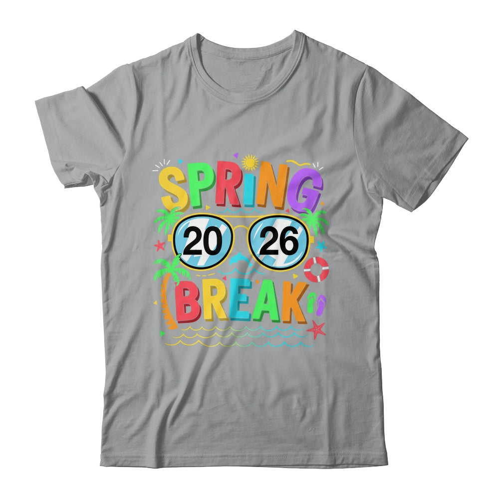 Spring Break Squad Vintage 2026 Florida Cool Sunglasses Shirt & Tank Top | teecentury