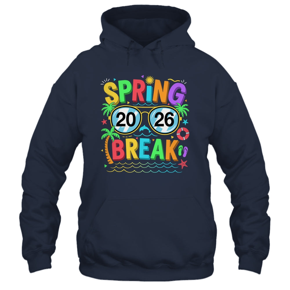 Spring Break Squad Vintage 2026 Florida Cool Sunglasses Shirt & Tank Top | teecentury