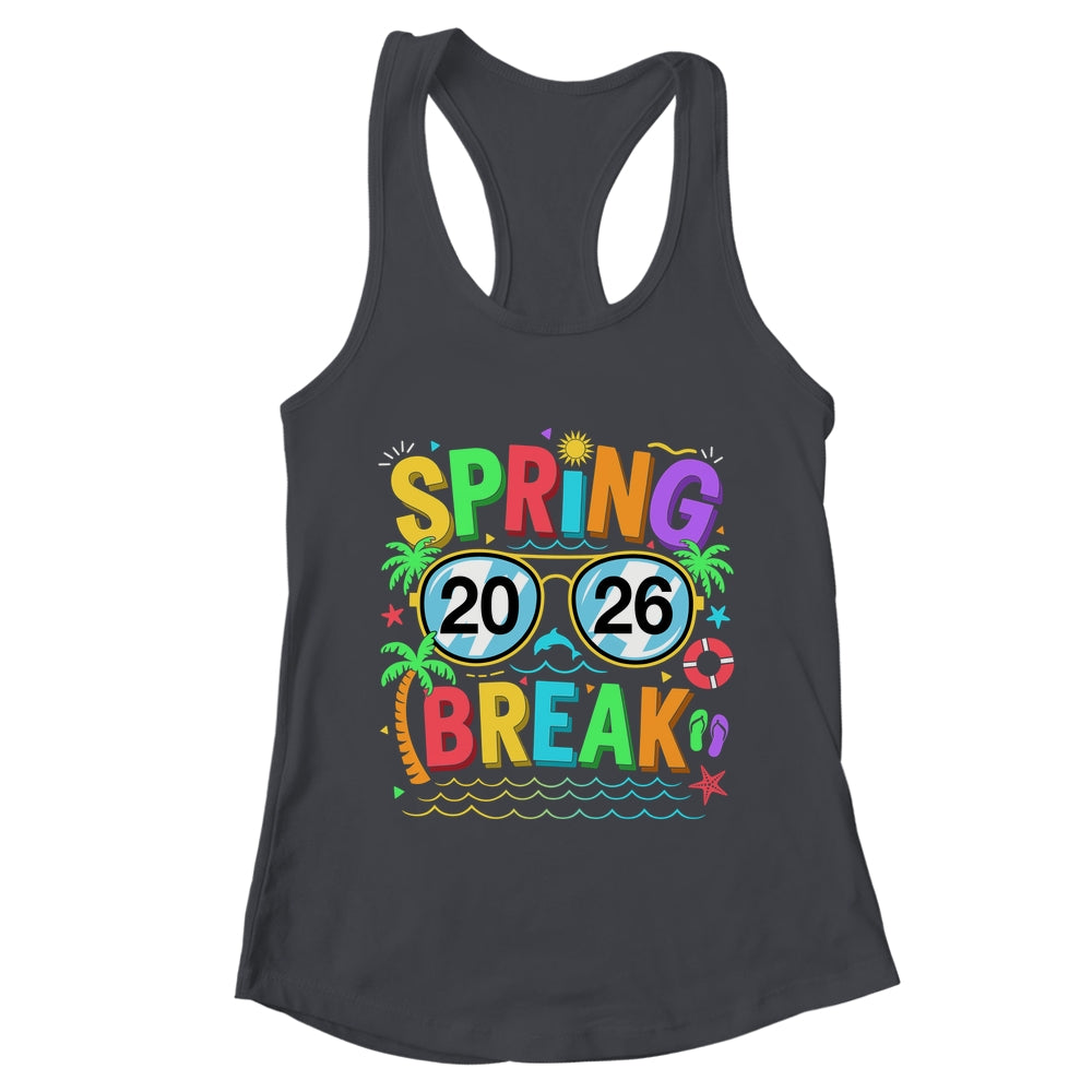 Spring Break Squad Vintage 2026 Florida Cool Sunglasses Shirt & Tank Top | teecentury