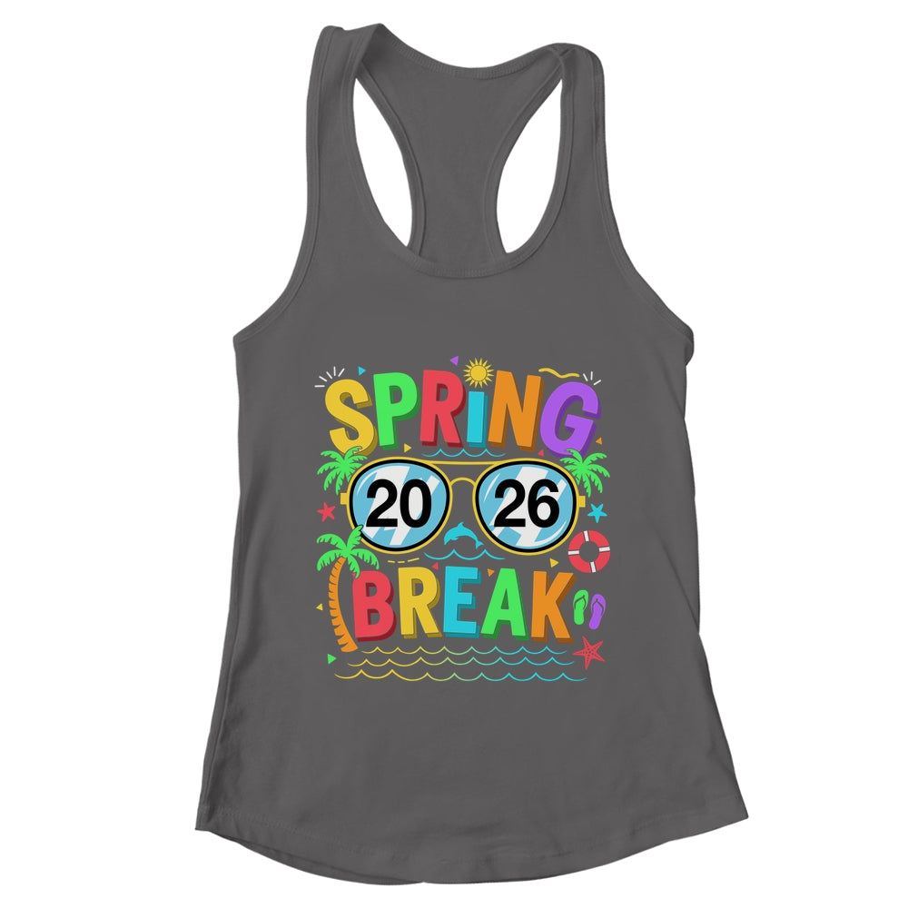 Spring Break Squad Vintage 2026 Florida Cool Sunglasses Shirt & Tank Top | teecentury