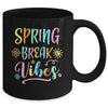 Spring Break Vibes Funny Spring Break Teacher Floral Pattern Mug | teecentury