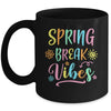 Spring Break Vibes Funny Spring Break Teacher Floral Pattern Mug | teecentury