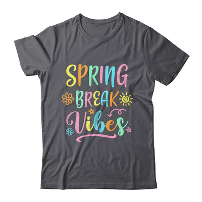 Spring Break Vibes Funny Spring Break Teacher Floral Pattern Shirt & Tank Top | teecentury