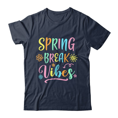 Spring Break Vibes Funny Spring Break Teacher Floral Pattern Shirt & Tank Top | teecentury