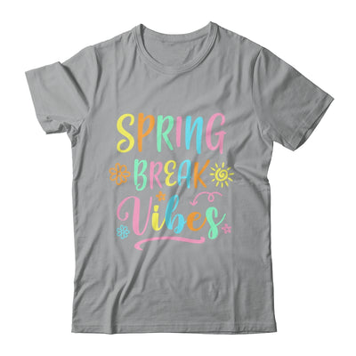 Spring Break Vibes Funny Spring Break Teacher Floral Pattern Shirt & Tank Top | teecentury