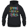 Spring Break Vibes Funny Spring Break Teacher Floral Pattern Shirt & Tank Top | teecentury