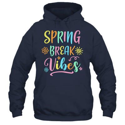 Spring Break Vibes Funny Spring Break Teacher Floral Pattern Shirt & Tank Top | teecentury