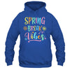 Spring Break Vibes Funny Spring Break Teacher Floral Pattern Shirt & Tank Top | teecentury