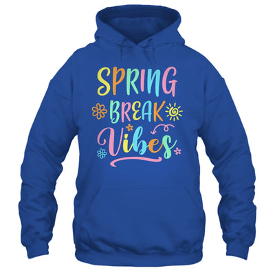 Spring Break Vibes Funny Spring Break Teacher Floral Pattern Shirt & Tank Top | teecentury