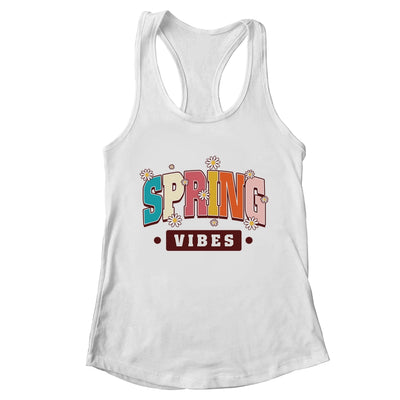 Spring Vibes Hello Spring Flowers Floral Happy Easter Shirt & Tank Top | teecentury