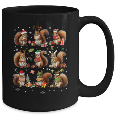 Squirrels Christmas Lights Decor Funny Squirrel Lover Xmas Mug | teecentury