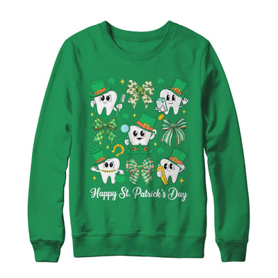 St Patrick Dentist Dental Assistant Teeth Irish Coquette Bow Shirt & Sweatshirt | teecentury