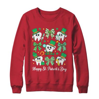 St Patrick Dentist Dental Assistant Teeth Irish Coquette Bow Shirt & Sweatshirt | teecentury