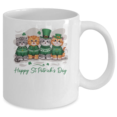 St Patrick's Day Cats Lucky Cat Festive Irish Cute Shamrocks Mug | teecentury