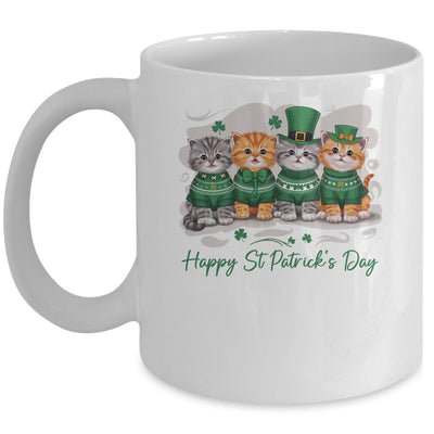 St Patrick's Day Cats Lucky Cat Festive Irish Cute Shamrocks Mug | teecentury