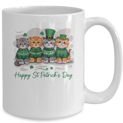 St Patrick's Day Cats Lucky Cat Festive Irish Cute Shamrocks Mug | teecentury
