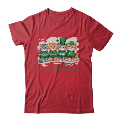 St Patrick's Day Cats Lucky Cat Festive Irish Cute Shamrocks Shirt & Sweatshirt | teecentury