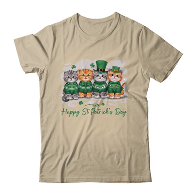 St Patrick's Day Cats Lucky Cat Festive Irish Cute Shamrocks Shirt & Sweatshirt | teecentury