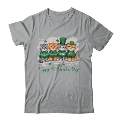 St Patrick's Day Cats Lucky Cat Festive Irish Cute Shamrocks Shirt & Sweatshirt | teecentury